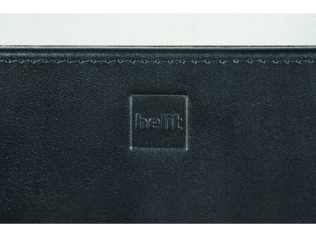 helit Tapis de souris 'the leather pad', en cuir, noir