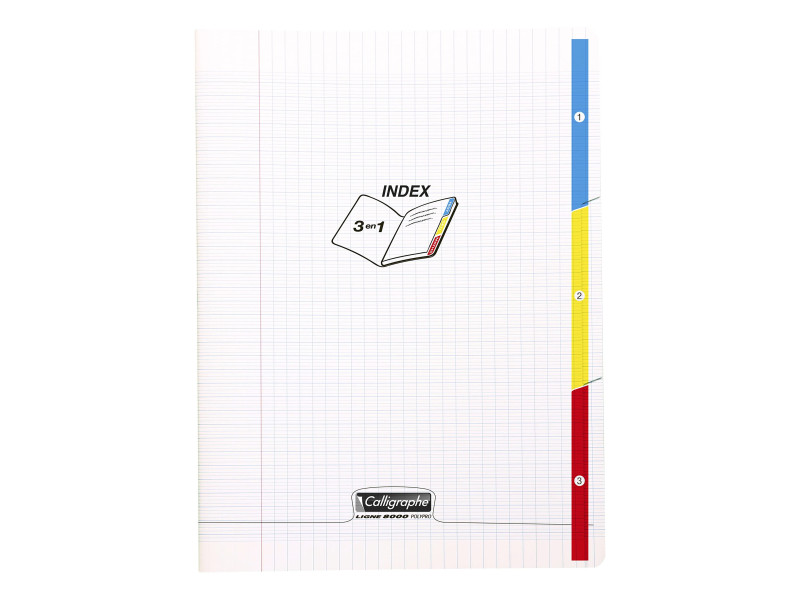 Calligraphe Cahier 3 index 8000 POLYPRO, 170 x 220 mm
