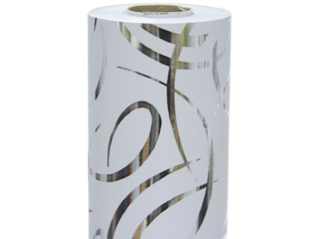 Clairefontaine Papier cadeau 'Arabesque argent', en rouleau