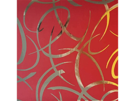 Clairefontaine Papier cadeau 'Arabesque rouge', en rouleau