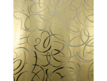 Clairefontaine Papier cadeau 'Arabesque or', en rouleau