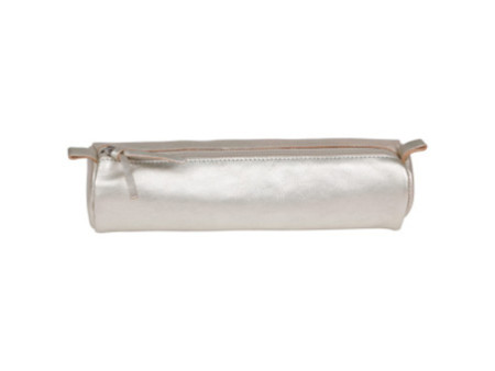 Clairefontaine Trousse CUIRISÉ, cuir, gris