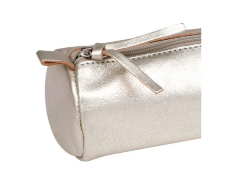 Clairefontaine Trousse CUIRISÉ, cuir, gris