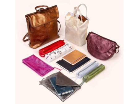 Clairefontaine Trousse CUIRISÉ, cuir,rectangulaire,framboise