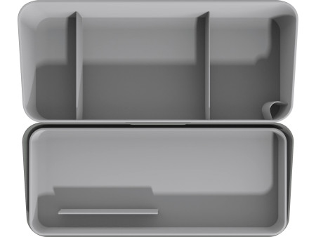 helit Organiseur de bureau portable, gris clair
