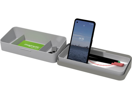 helit Organiseur de bureau portable, gris clair