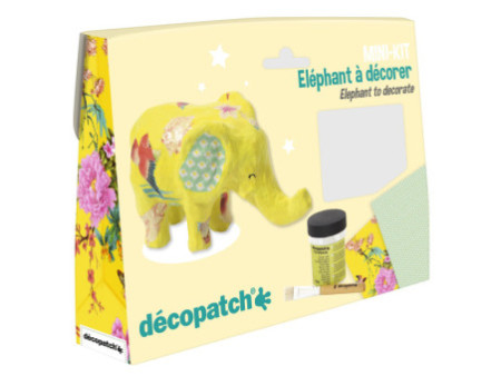 décopatch Kit papier mâché 'Eléphant', 5 pièces