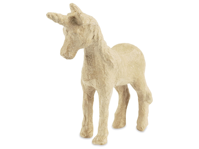 décopatch Support en papier mâché 'Licorne 2', 165 mm