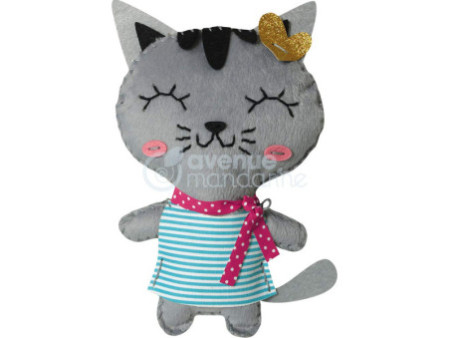My Mandarine Kit de couture Little Couz'In, Tina le chat