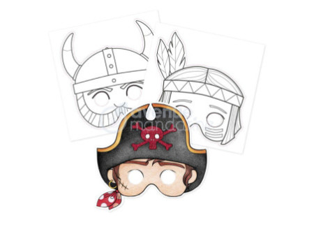 My Mandarine Carnet de coloriage Graffy Pop Mask 'Boy'