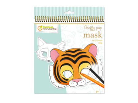 My Mandarine Carnet de coloriage Graffy Pop Mask Animaux