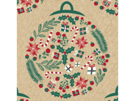 Clairefontaine Papier cadeau de Noël 'Boules de Noël'