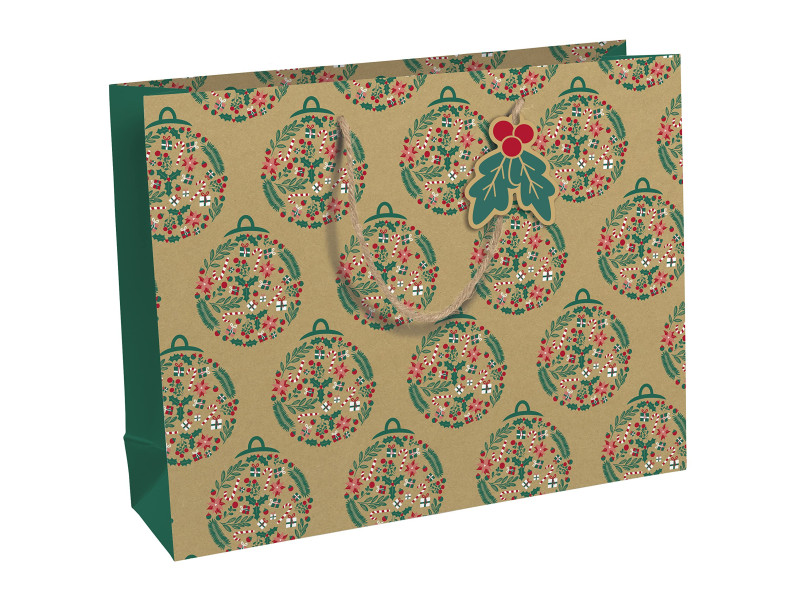 Clairefontaine Sac cadeau de Noël 'Holly', shopping