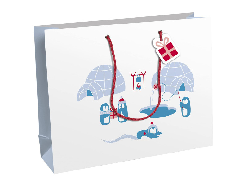 Clairefontaine Sac cadeau de Noël 'Pinguine', shopping