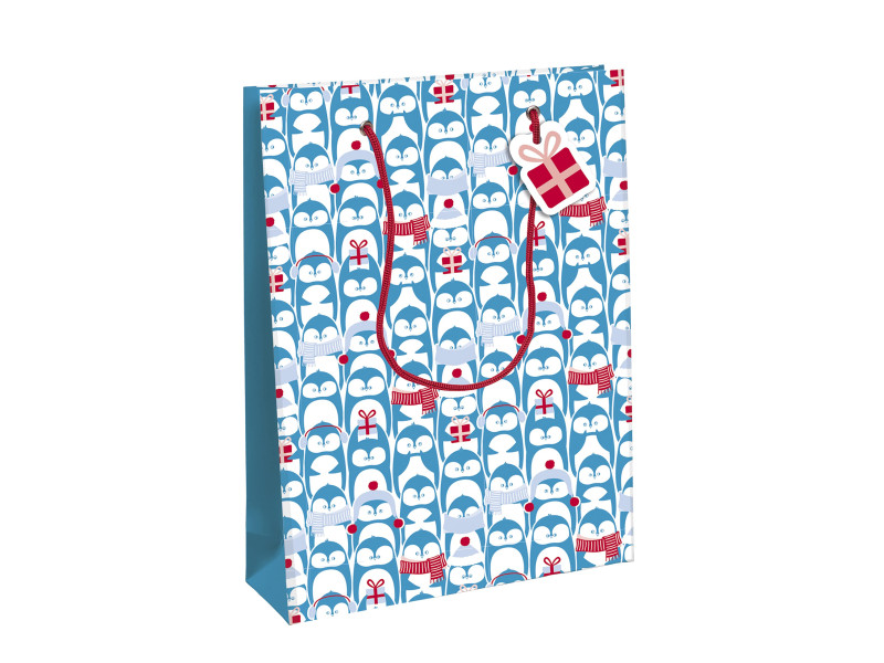 Clairefontaine Sac cadeau de Noël 'Pinguine', large