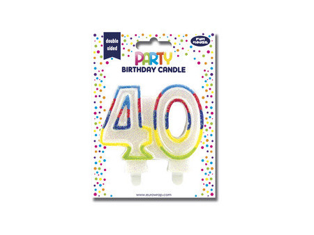 Clairefontaine Bougie nombre 'Pailletée', numéro 60