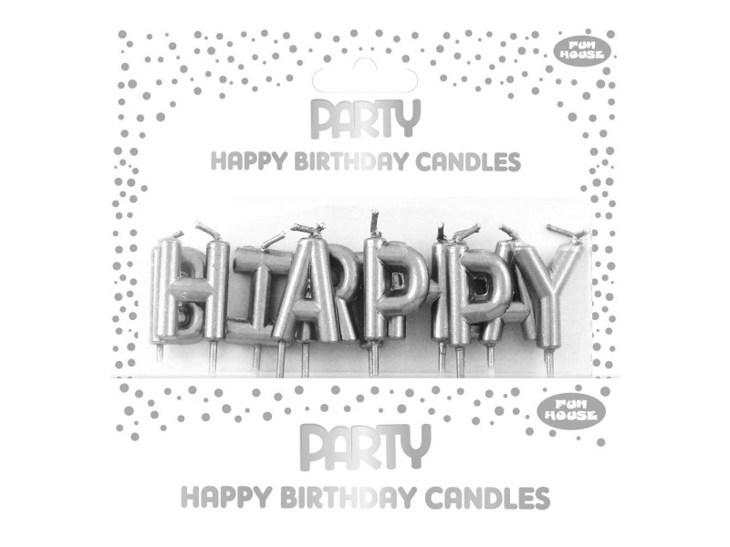 Clairefontaine Set bougies d'anniversaire Happy Birthday
