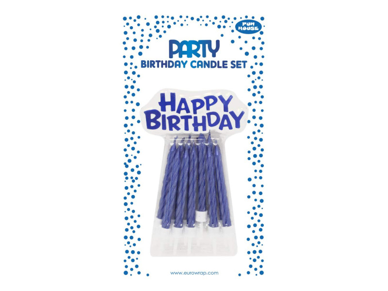 Clairefontaine Bougie d'anniversaire Happy Birthday, bleu