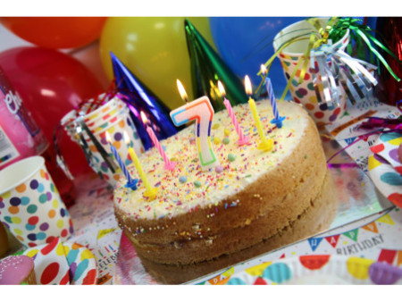 Clairefontaine Bougie d'anniversaire Happy Birthday, bleu