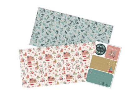Clairefontaine Enveloppe pour cadeau de Noël 'Noël nature'