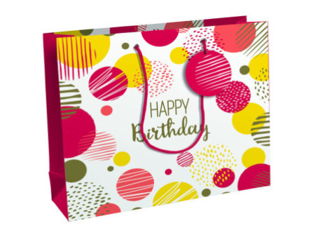 Clairefontaine Sac cadeau 'Happy Birthday rose', shopping