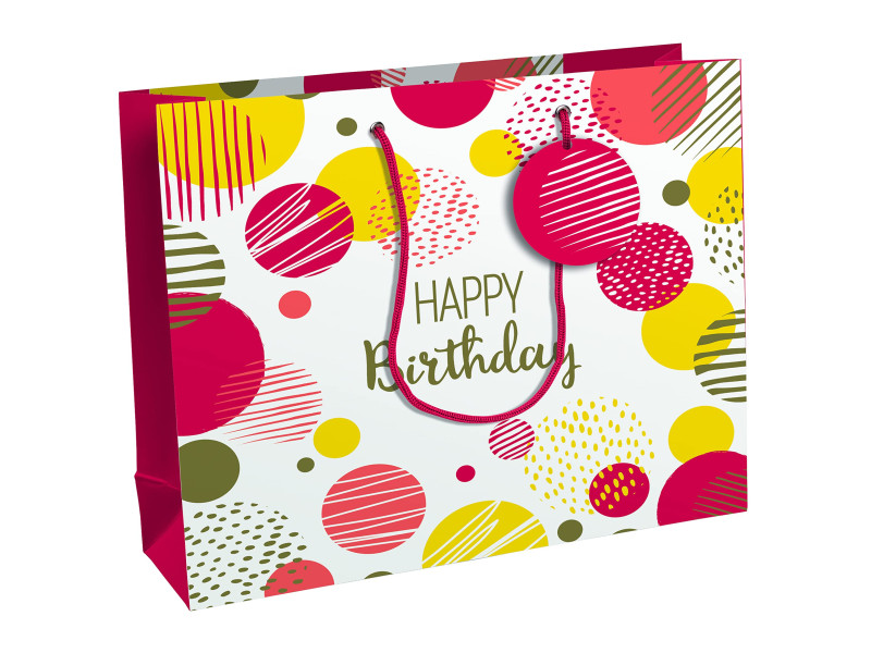 Clairefontaine Sac cadeau 'Happy Birthday rose', shopping