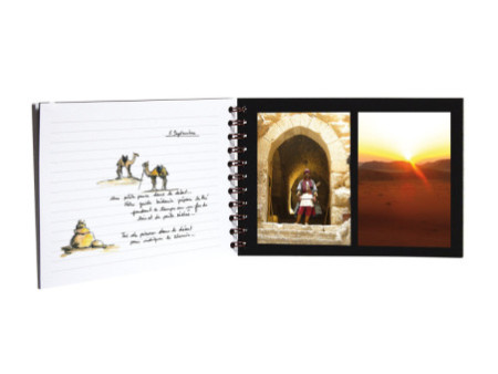 Clairefontaine Album de voyage AGE BAG, A4 paysage, rouge