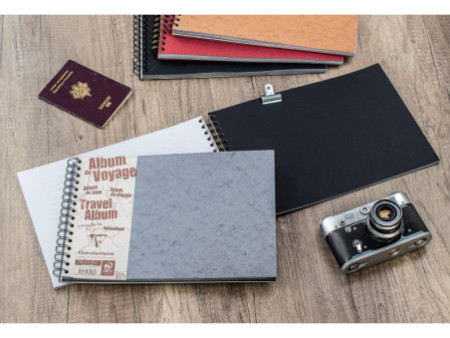 Clairefontaine Album de voyage AGE BAG, A4 paysage, rouge