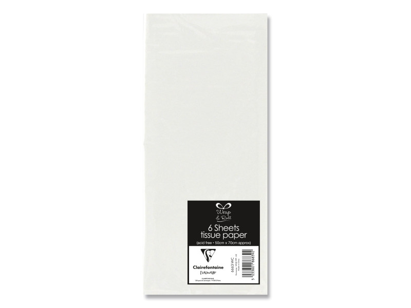 Clairefontaine Papier de soie, (l)500 x (H)700 mm, blanc