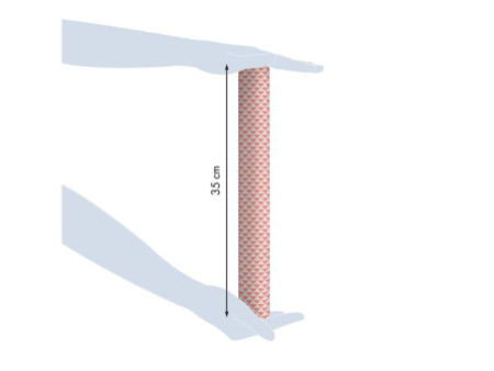 Clairefontaine Papier cadeau 'Tiny Rolls triangles rouges'