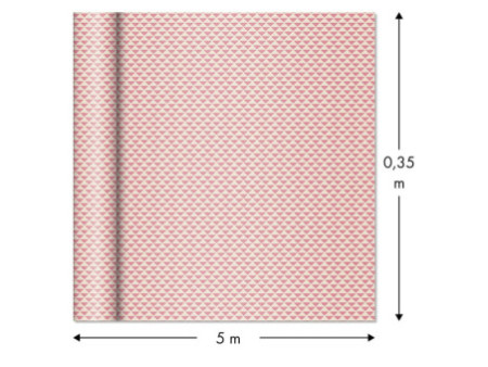 Clairefontaine Papier cadeau 'Tiny Rolls triangles rouges'