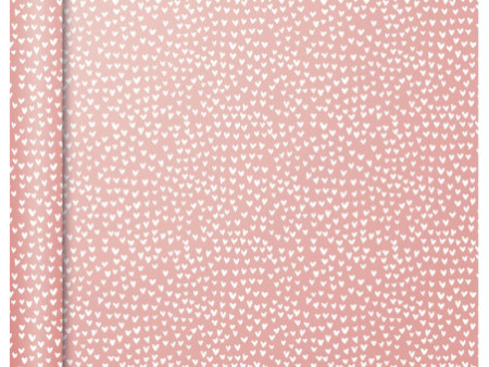 Clairefontaine Papier cadeau 'Tiny Rolls coeurs roses'