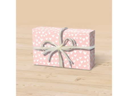 Clairefontaine Papier cadeau 'Tiny Rolls coeurs roses'
