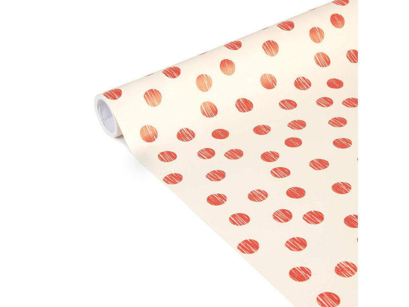 Clairefontaine Papier cadeau 'Tiny Rolls pois rouges'