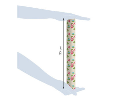 Clairefontaine Papier cadeau 'Tiny Rolls fleurs rouges'