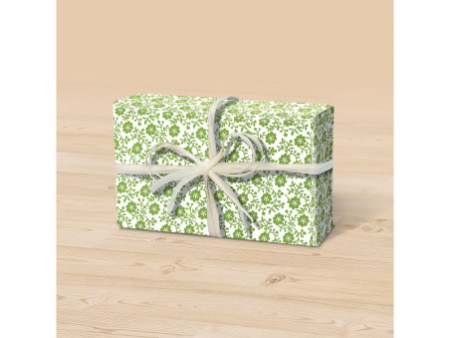 Clairefontaine Papier cadeau 'Tiny Rolls fleurs vertes'