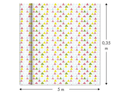Clairefontaine Papier cadeau 'Tiny Rolls triangles'