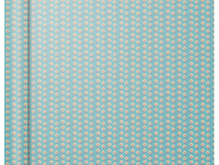 Clairefontaine Papier cadeau 'Tiny Rolls fleurs bleues'