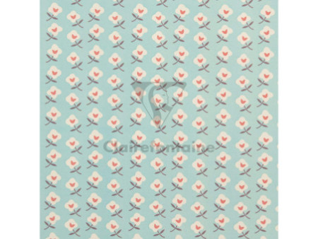 Clairefontaine Papier cadeau 'Tiny Rolls fleurs bleues'