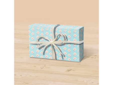 Clairefontaine Papier cadeau 'Tiny Rolls fleurs bleues'