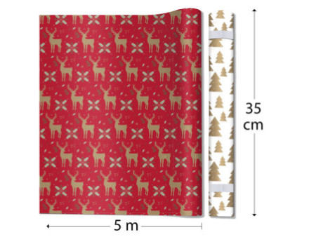 Clairefontaine Set de papiers cadeau de Noël 'Tiny Rolls'