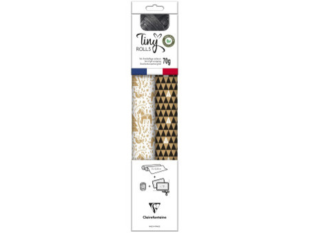 Clairefontaine Set de papiers cadeau de Noël 'Tiny Rolls'