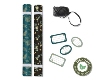 Clairefontaine Set de papiers cadeau de Noël 'Tiny Rolls'