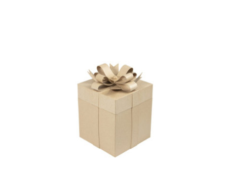 décopatch Boîte cadeau en papier mâché, cubique, set de 2