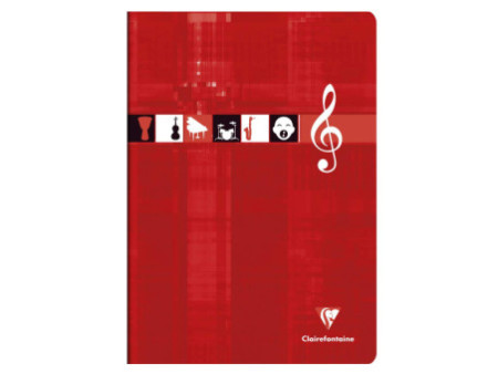 Clairefontaine Cahier piqûre Musique & Chant, A4, 96 pages