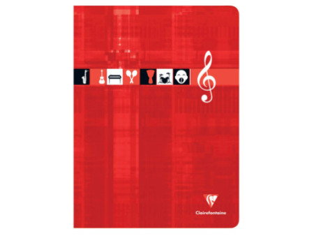 Clairefontaine Cahier piqûre Musique & Chant, 240 x 320 mm