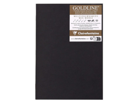 Clairefontaine Carnet de dessin GOLDLINE, A5, noir