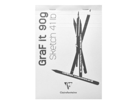 Clairefontaine Bloc à croquis GRAF'IT, A6, assorti