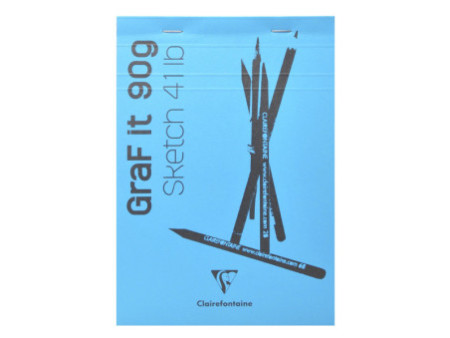 Clairefontaine Bloc à croquis GRAF'IT, A6, assorti