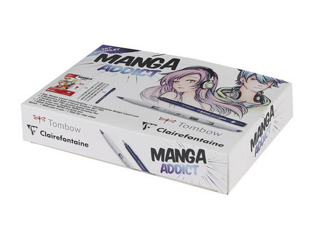Clairefontaine Set Manga ADDICT, 6 pièces